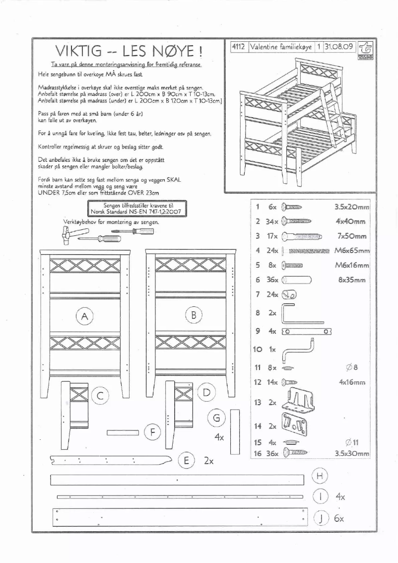 Imagen de la primera página del manual del dispositivo Valentine (120x90)