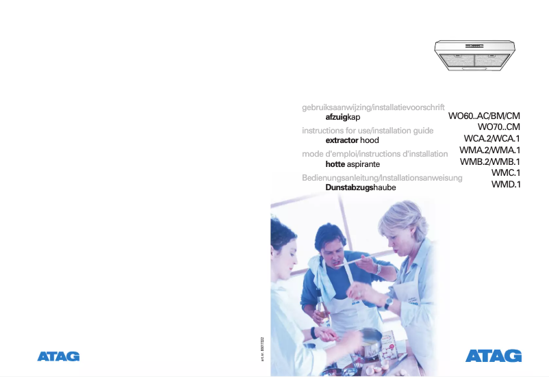 Página 1 del manual Manual de usuario Atag WMA.1WMB.2