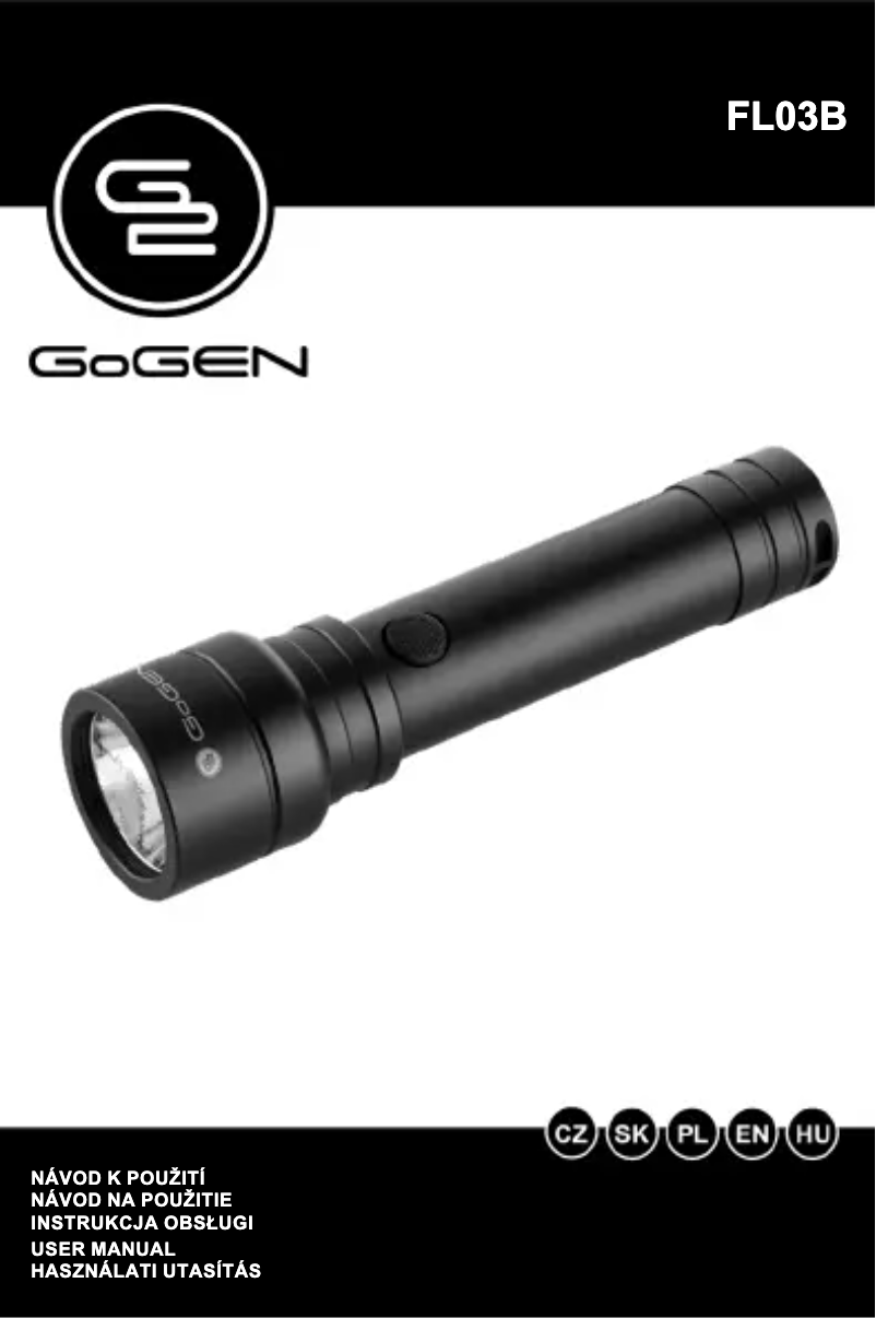 Imagen de la primera página del manual del dispositivo FL03B