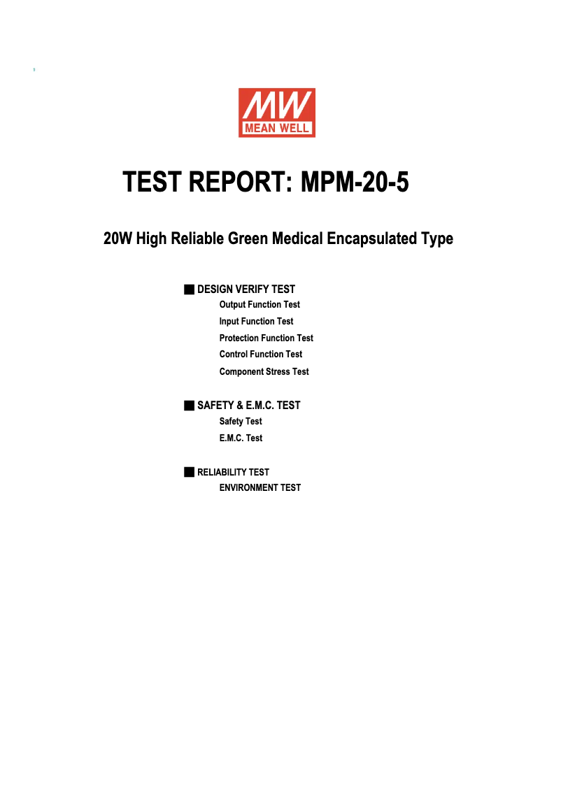 Imagen de la primera página del manual del dispositivo MPM-20-5