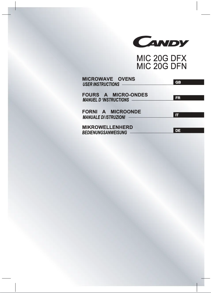 Imagen de la primera página del manual del dispositivo MIC20GDFXEE