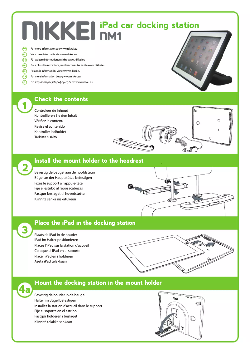 Imagen de la primera página del manual del dispositivo NM1