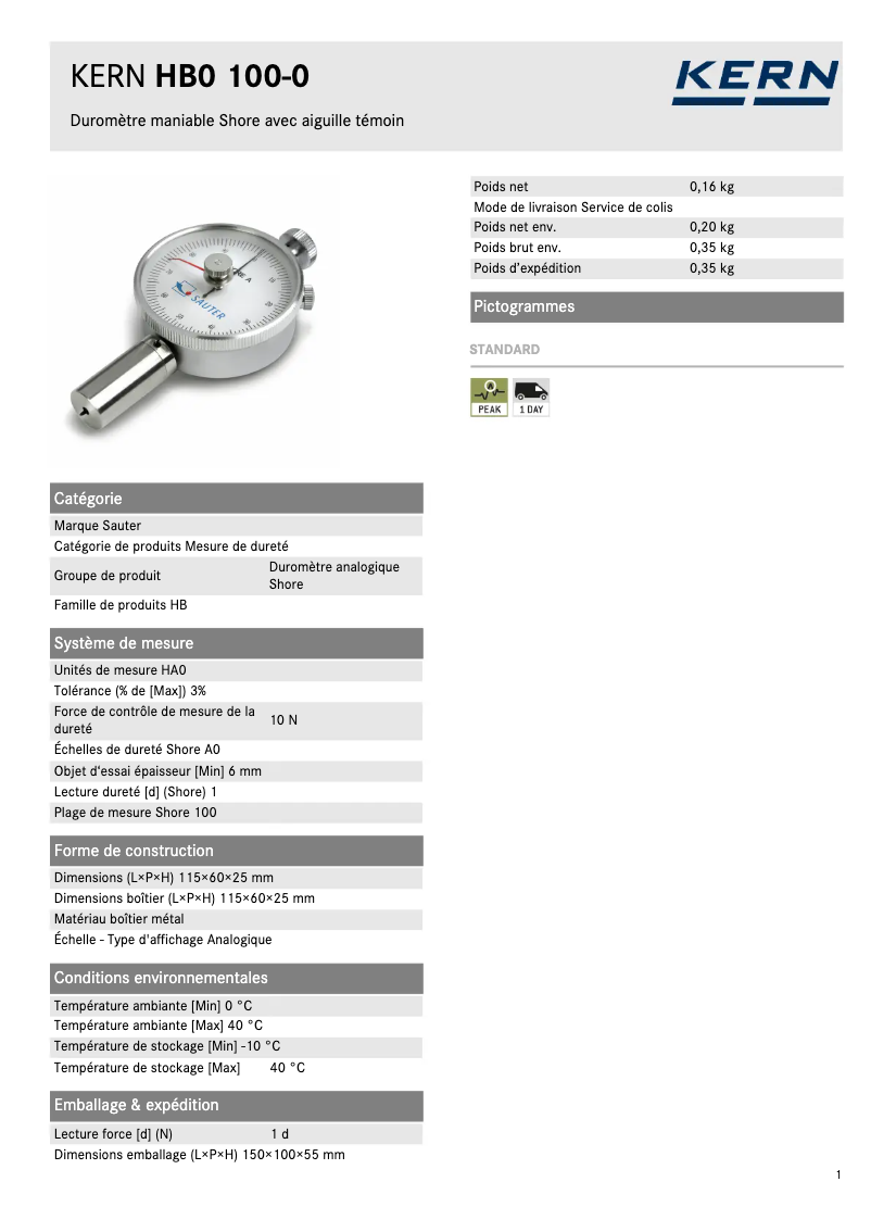 Imagen de la primera página del manual del dispositivo HB0 100-0
