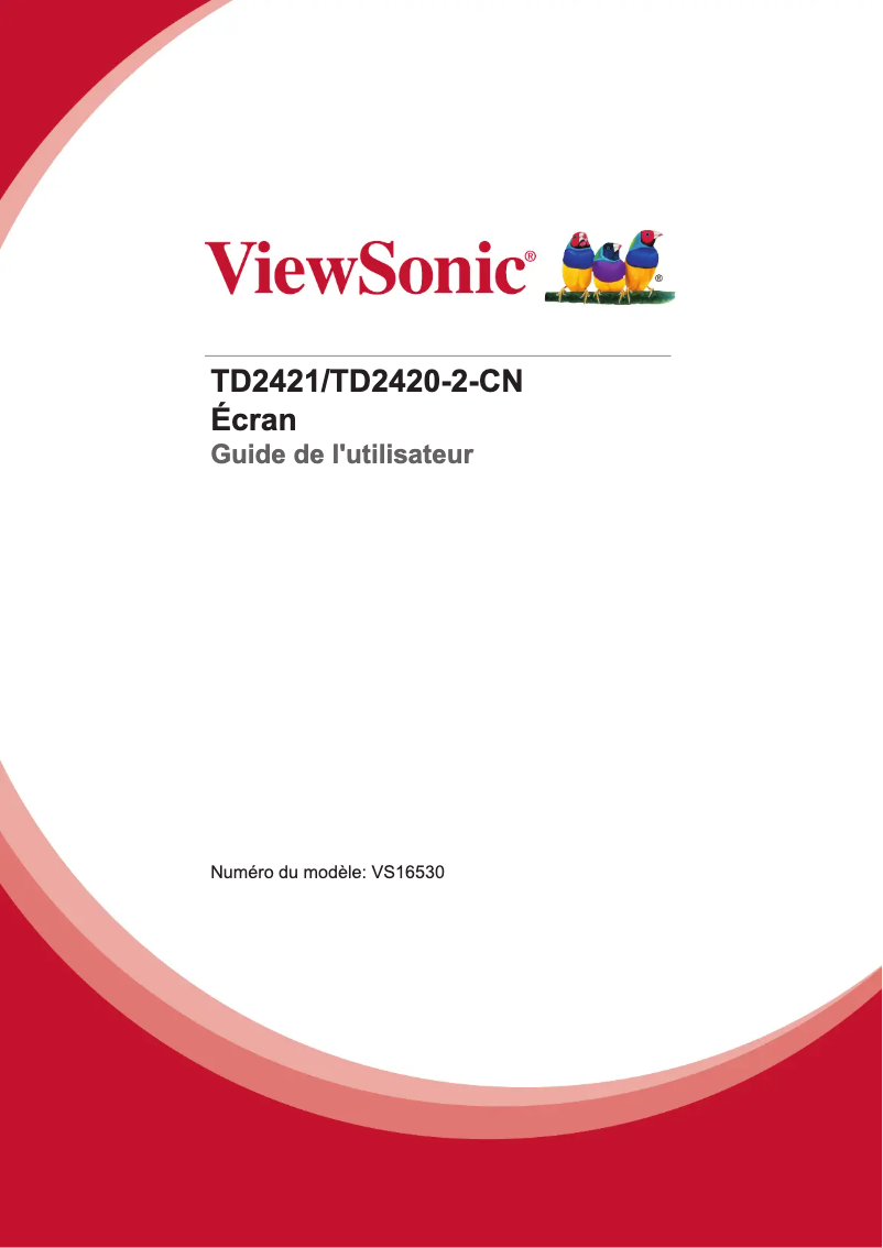 Imagen de la primera página del manual del dispositivo TD2421
