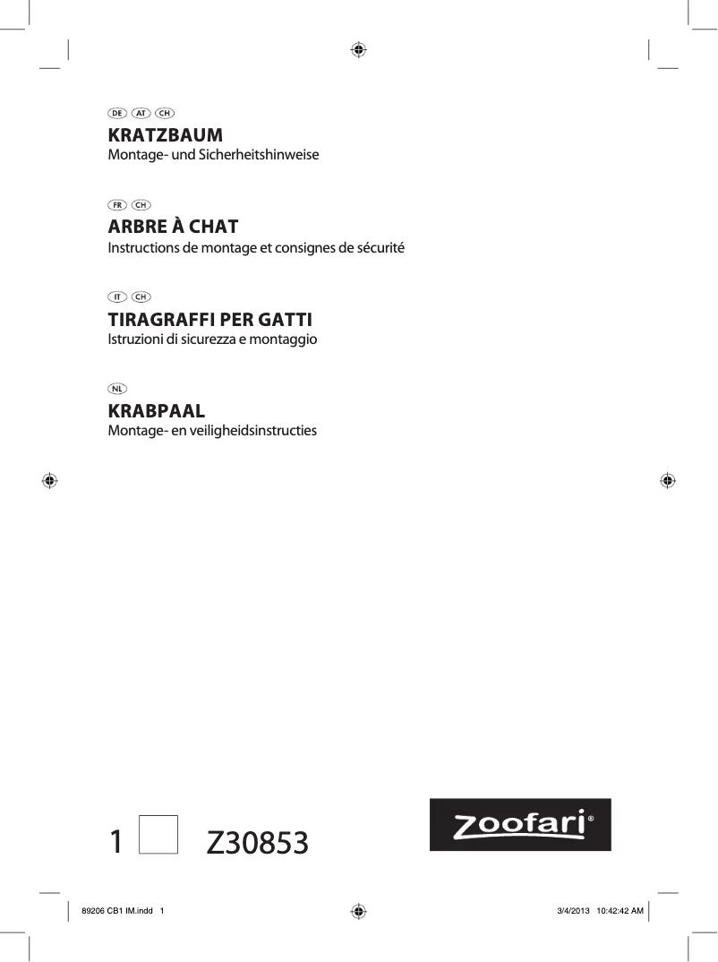 Imagen de la primera página del manual del dispositivo IAN 089206