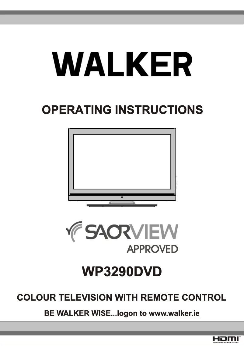 Imagen de la primera página del manual del dispositivo WP3290DVD