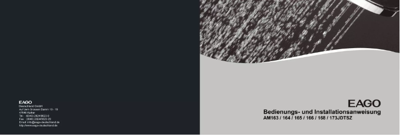 Imagen de la primera página del manual del dispositivo AM166