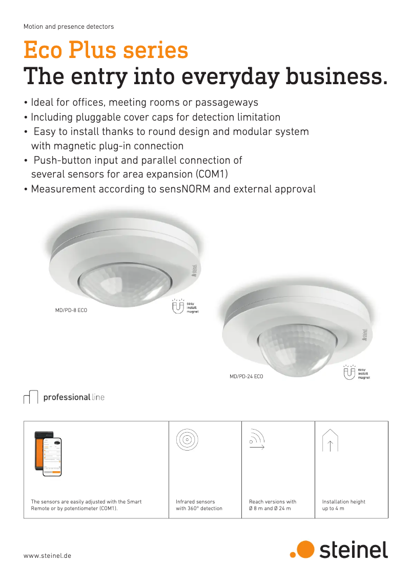 Página 1 del manual Folleto Steinel PD-24 ECO COM1