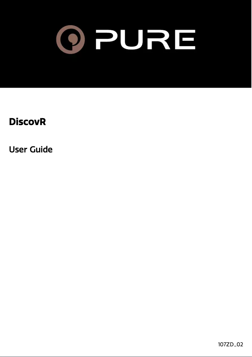 Página 1 del manual Manual de usuario Pure DiscovR