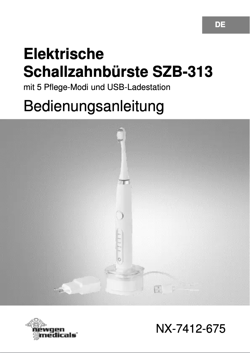 Imagen de la primera página del manual del dispositivo SZB-313