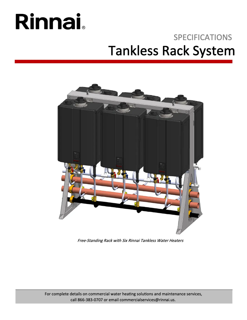 Página 1 del manual Ficha técnica Rinnai RLX94iN