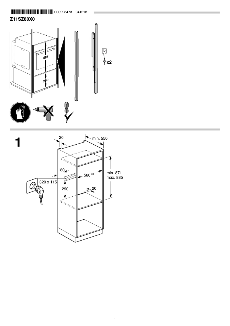 Imagen de la primera página del manual del dispositivo Z11SZ80X0