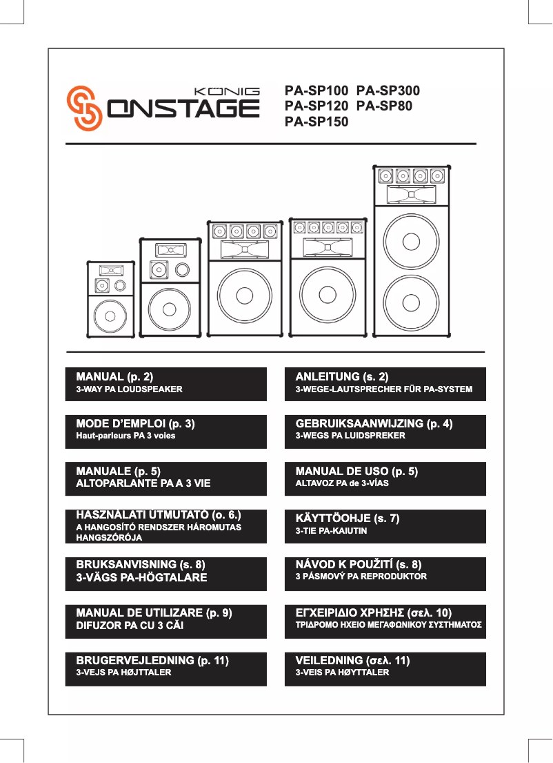 Página nº 1 - Manual de usuario Konig PA-SP100