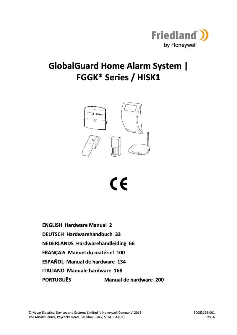Imagen de la primera página del manual del dispositivo FGGK