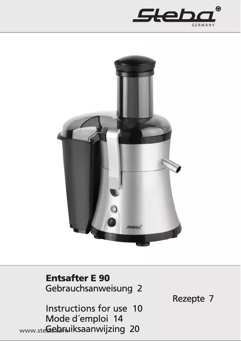 Imagen de la primera página del manual del dispositivo E 90