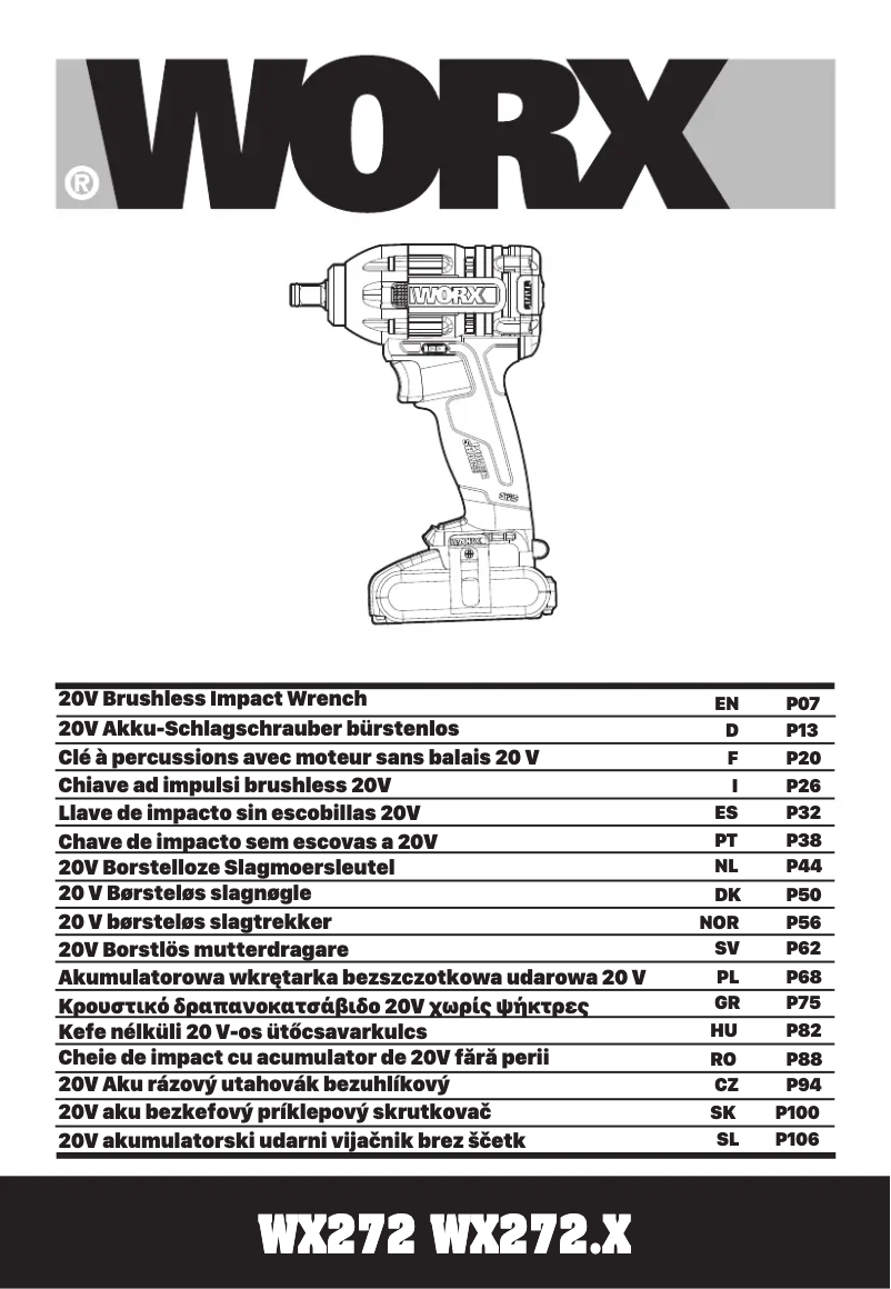 Página 1 del manual Manual de usuario Worx WX272.9