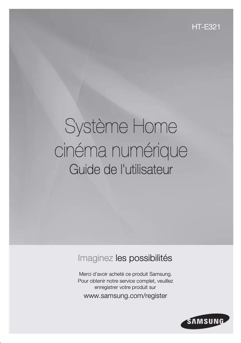Página 1 del manual Manual de usuario Samsung HT-E321