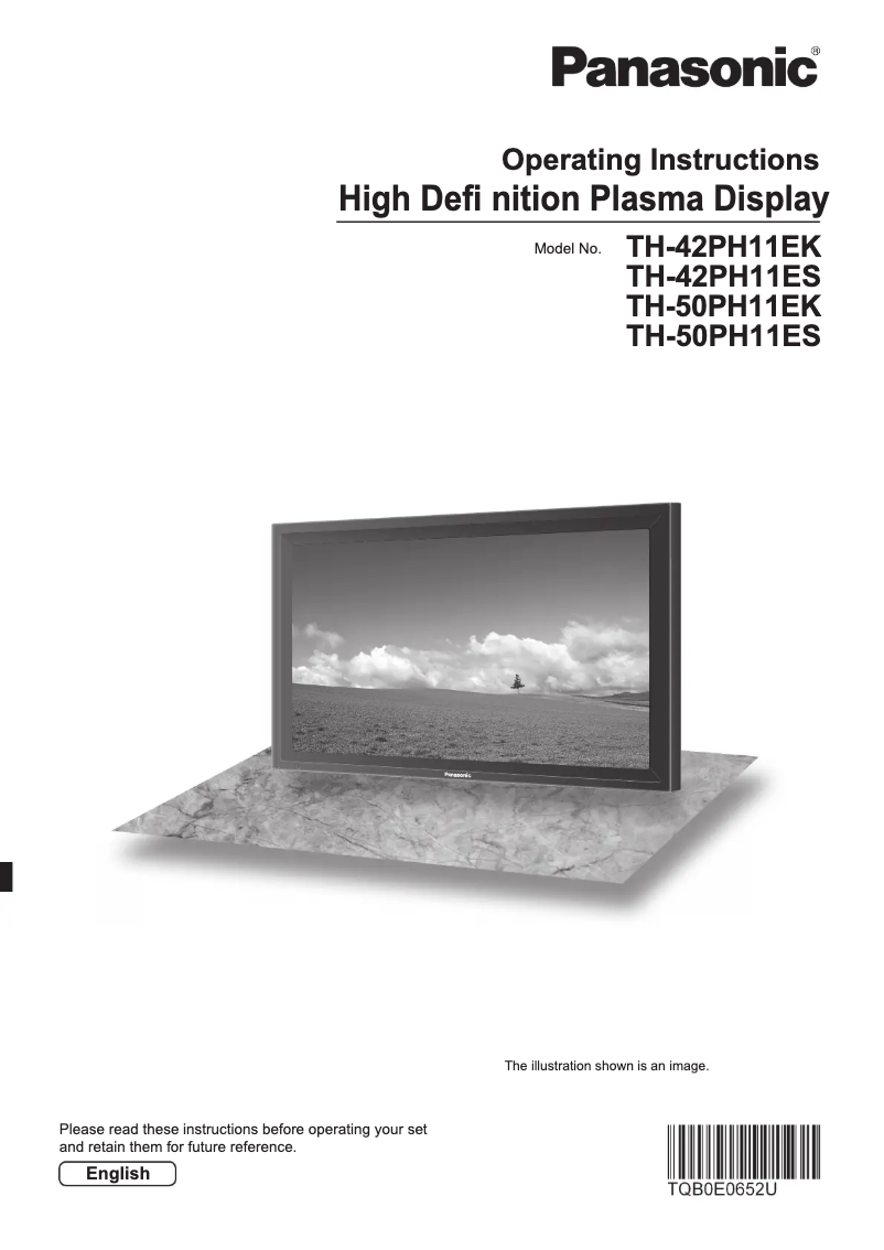 Página 1 del manual Manual de usuario Panasonic TH-50PH11ES