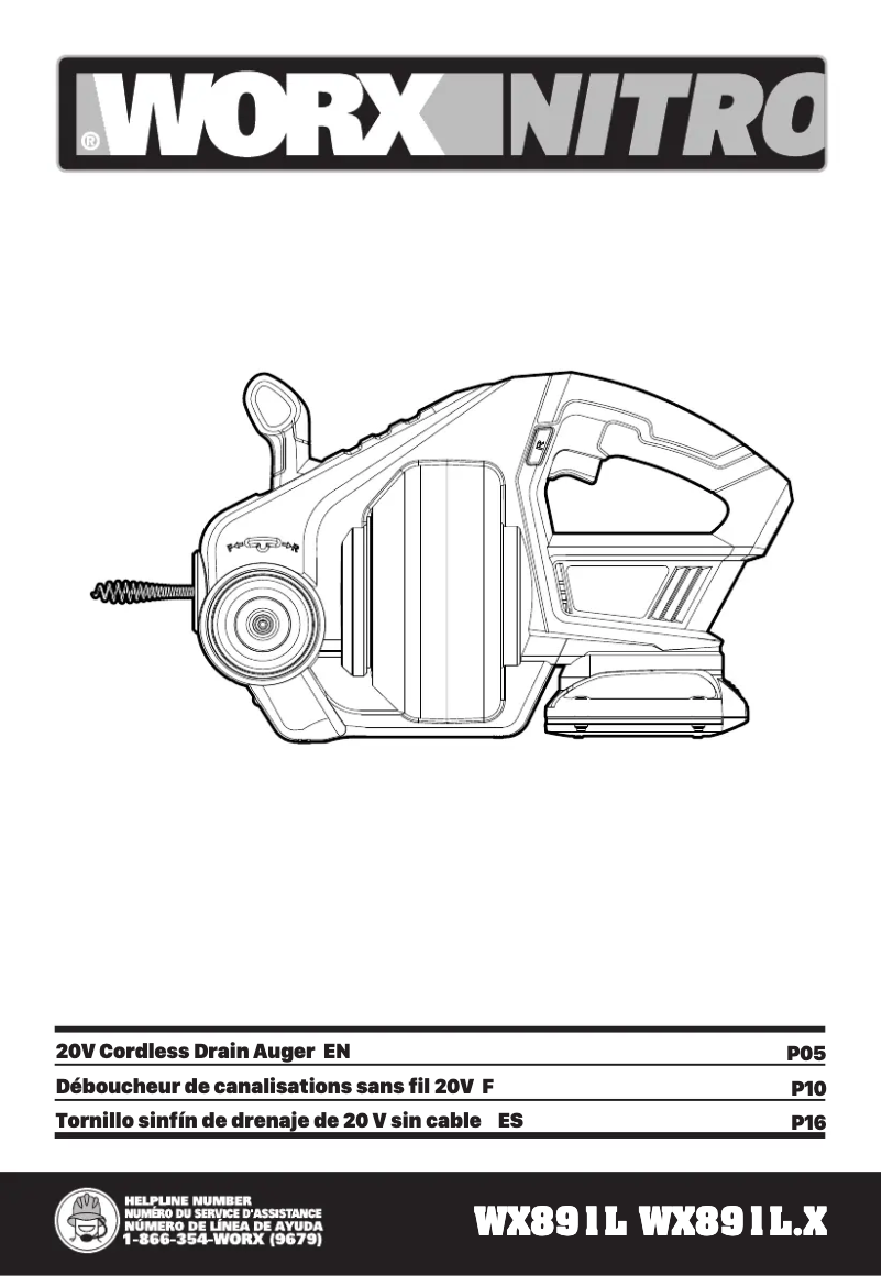 Página 1 del manual Manual de usuario Worx WX891L.9