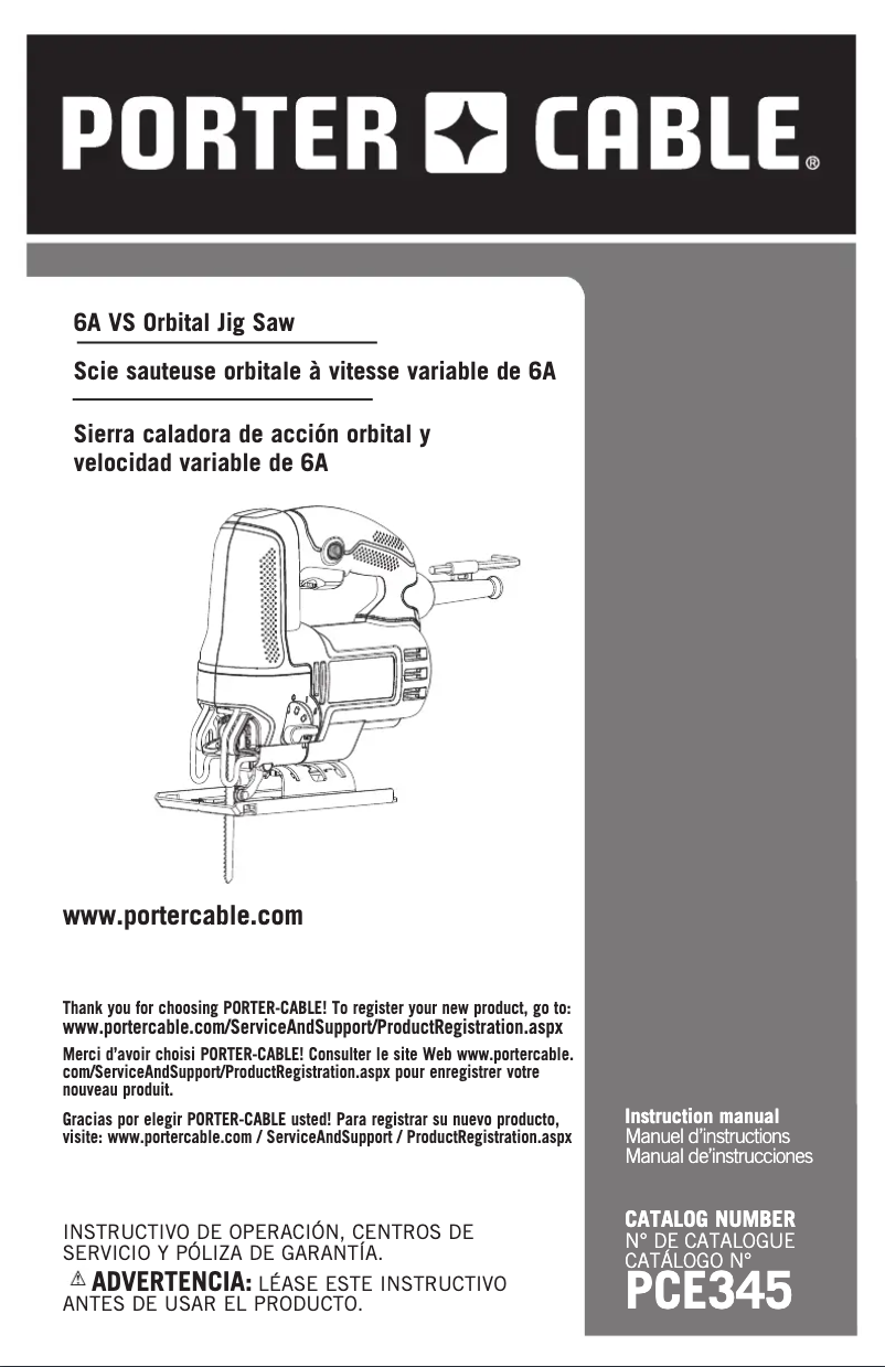 Imagen de la primera página del manual del dispositivo PCE345