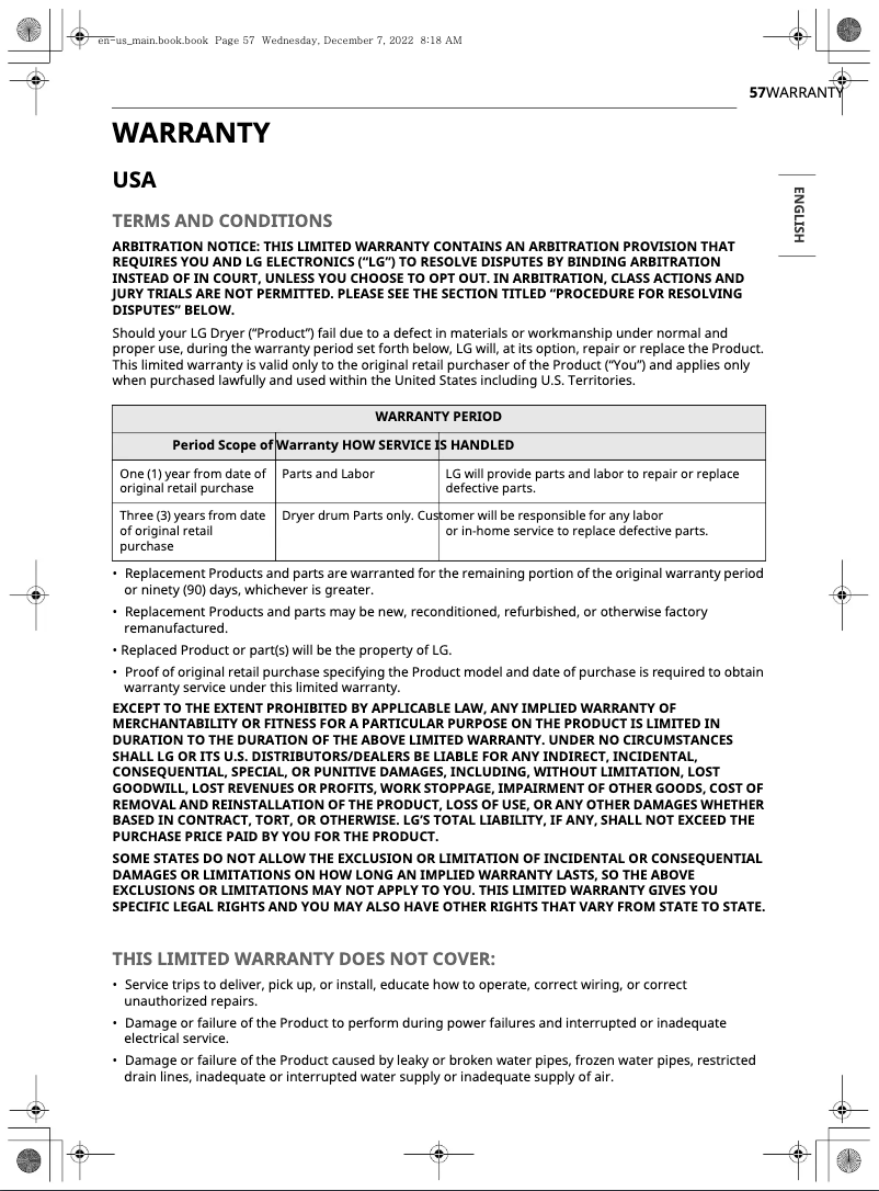 Imagen de la primera página del manual del dispositivo DLEX6500W