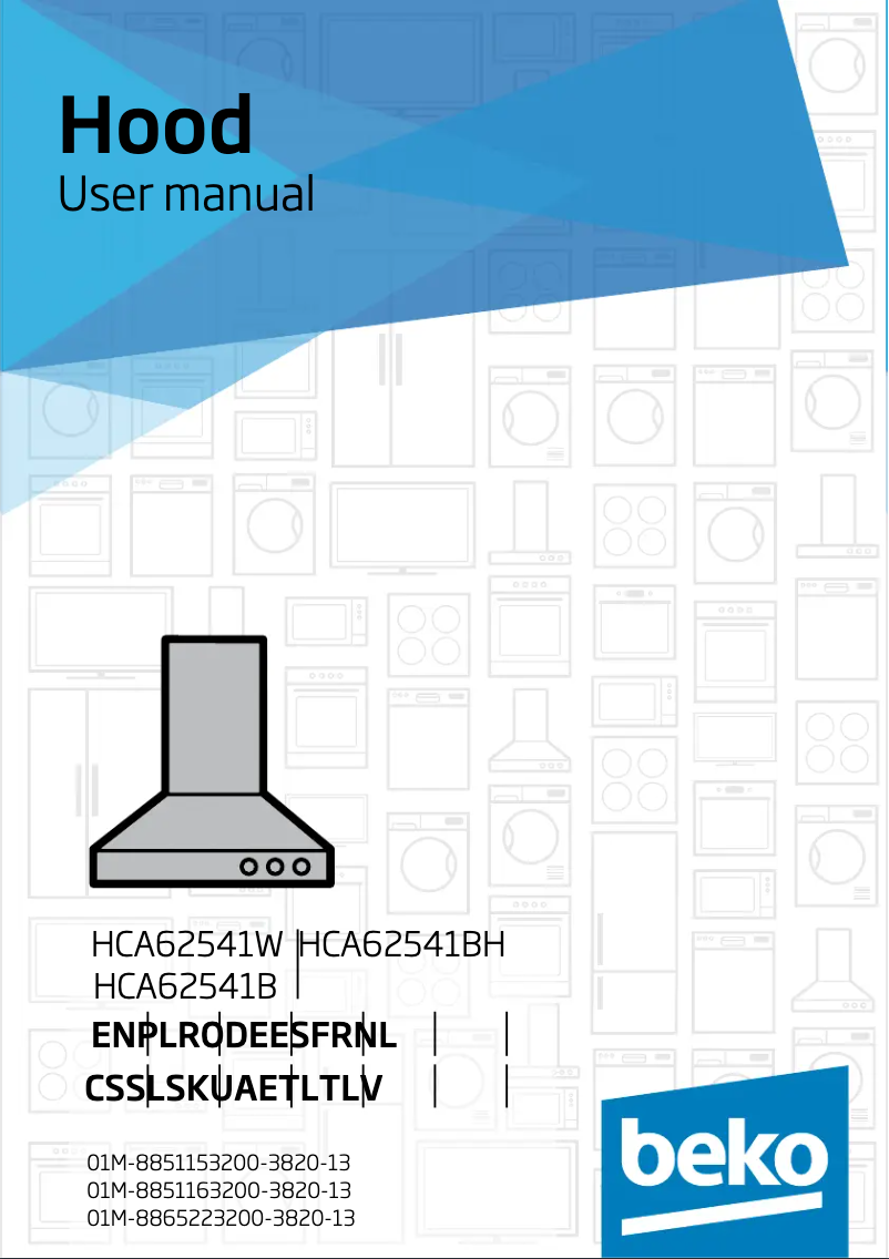 Página 1 del manual Manual de usuario Beko HCA62541W