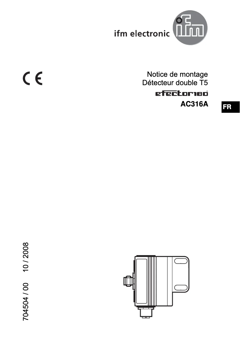 Imagen de la primera página del manual del dispositivo AC316A