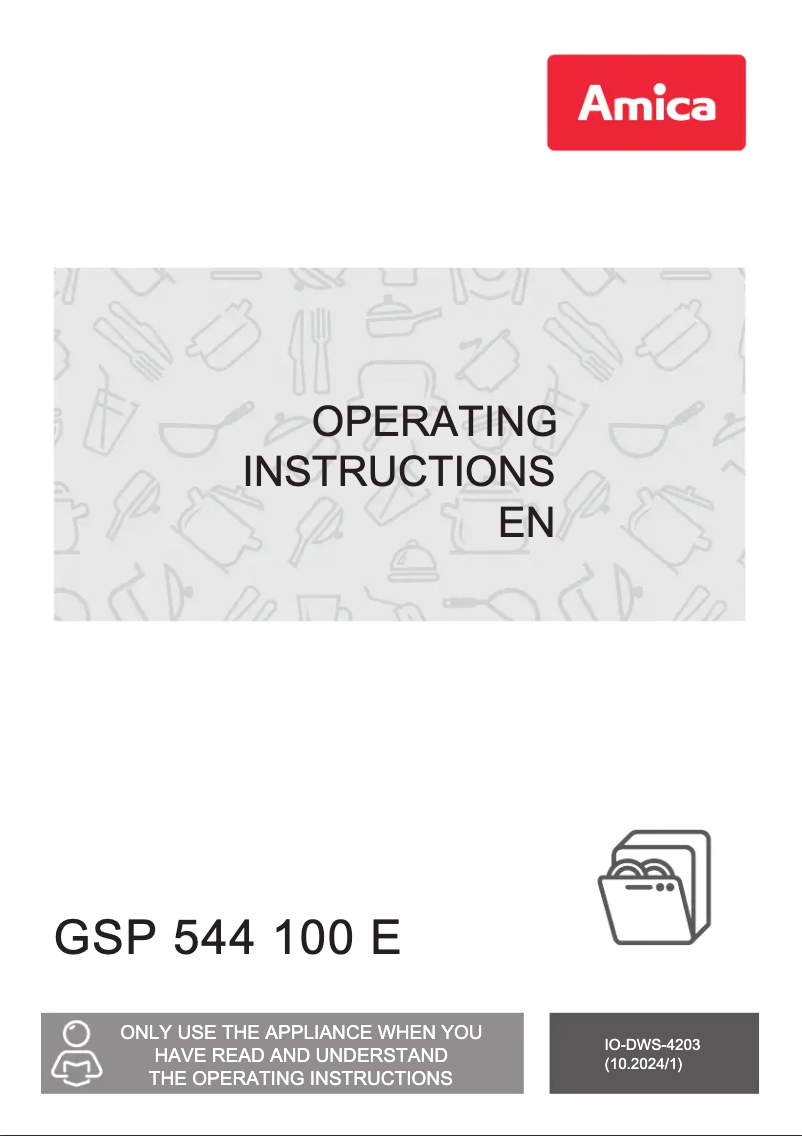 Página 1 del manual Manual de usuario Amica GSP 544 100 E