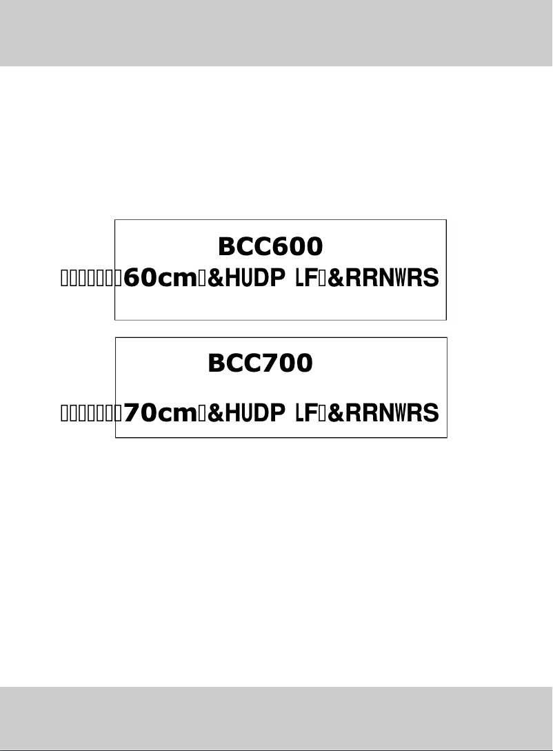 Imagen de la primera página del manual del dispositivo BCC600