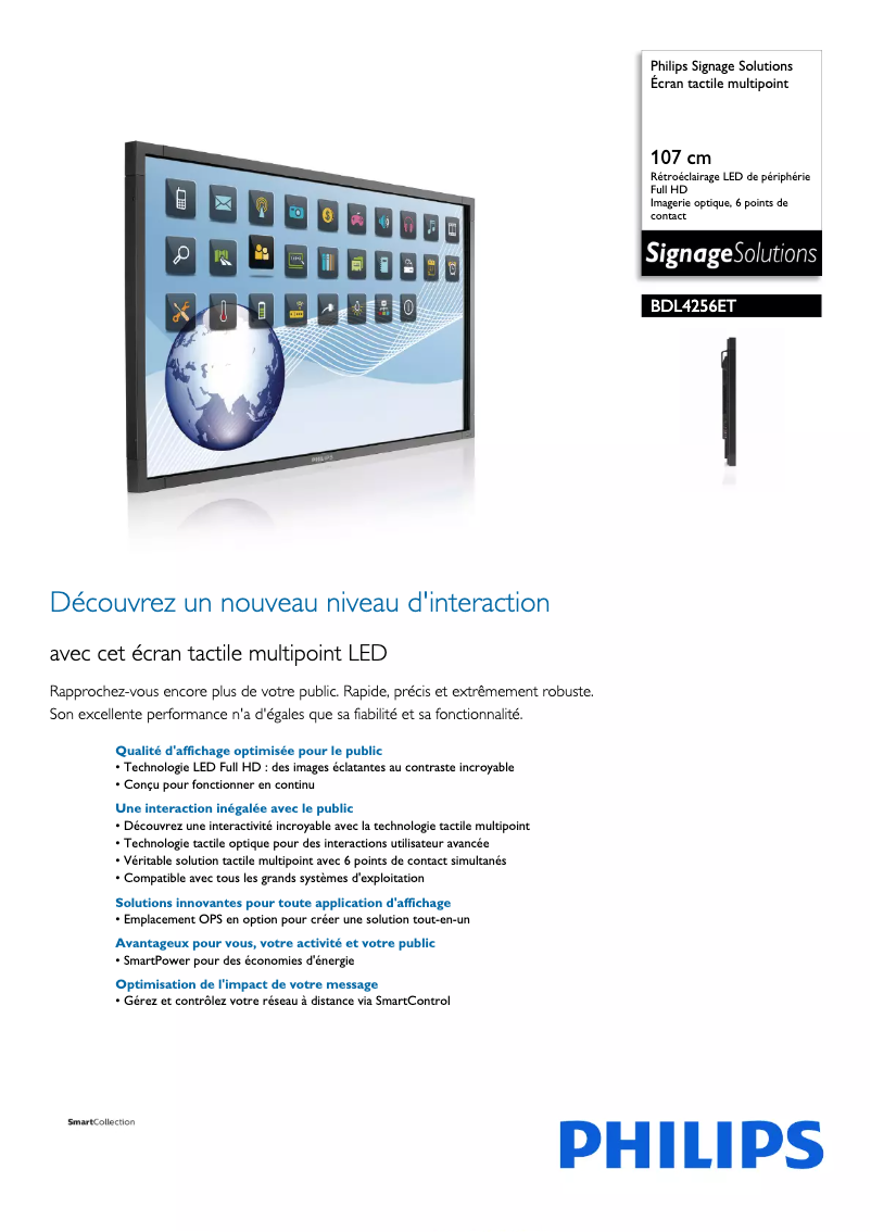 Imagen de la primera página del manual del dispositivo BDL4256ET