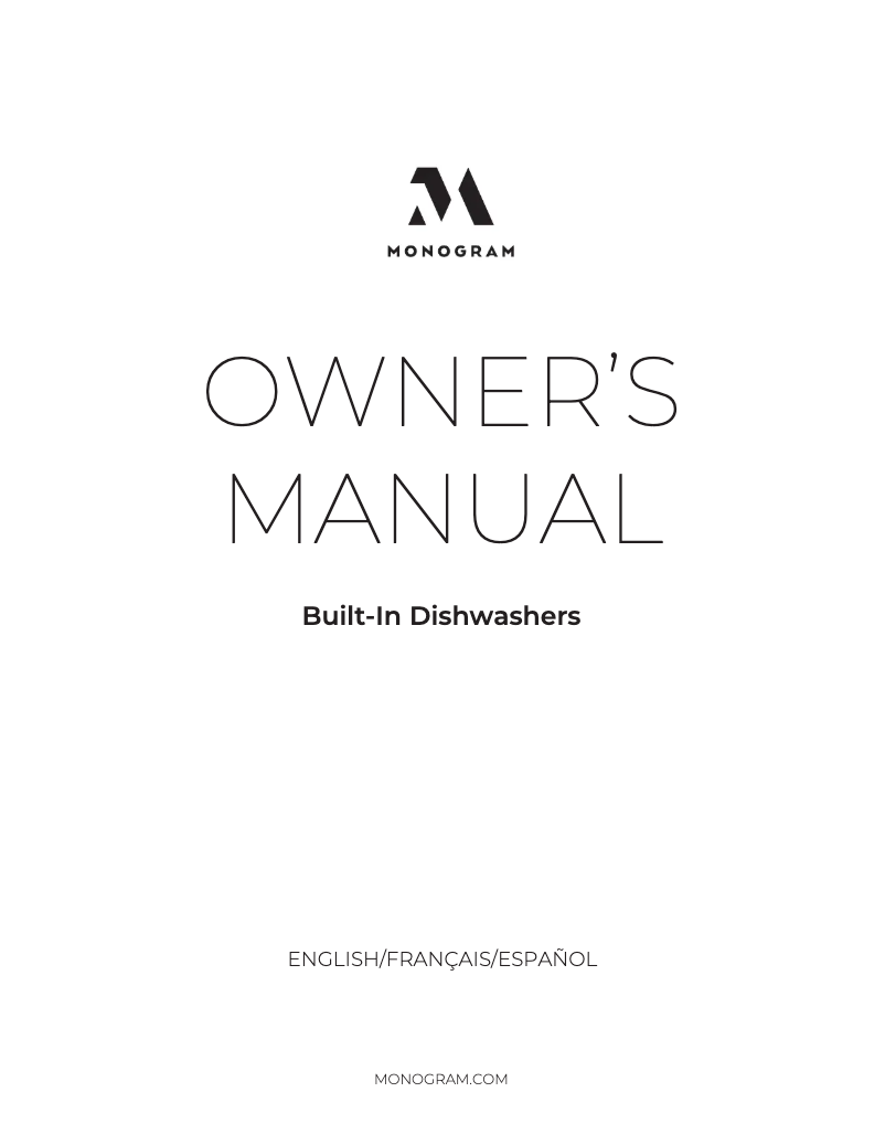 Página nº 1 - Manual de usuario Monogram ZDT925SPNSS