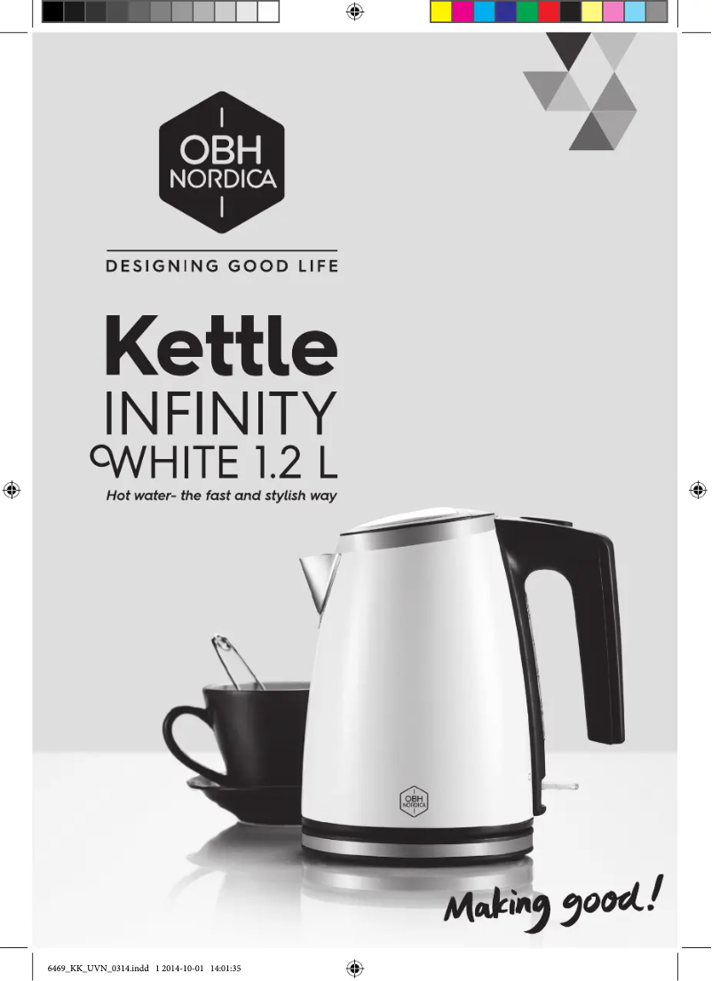 Página nº 1 - Manual de usuario OBH Nordica Infinity White 1.2 L 6469
