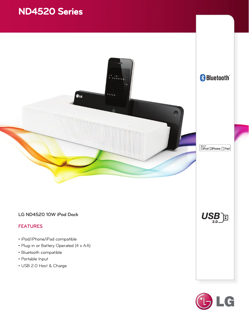 Imagen de la primera página del manual del dispositivo ND4520