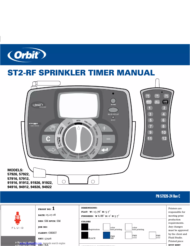 Página 1 del manual Manual de usuario Orbit 94922