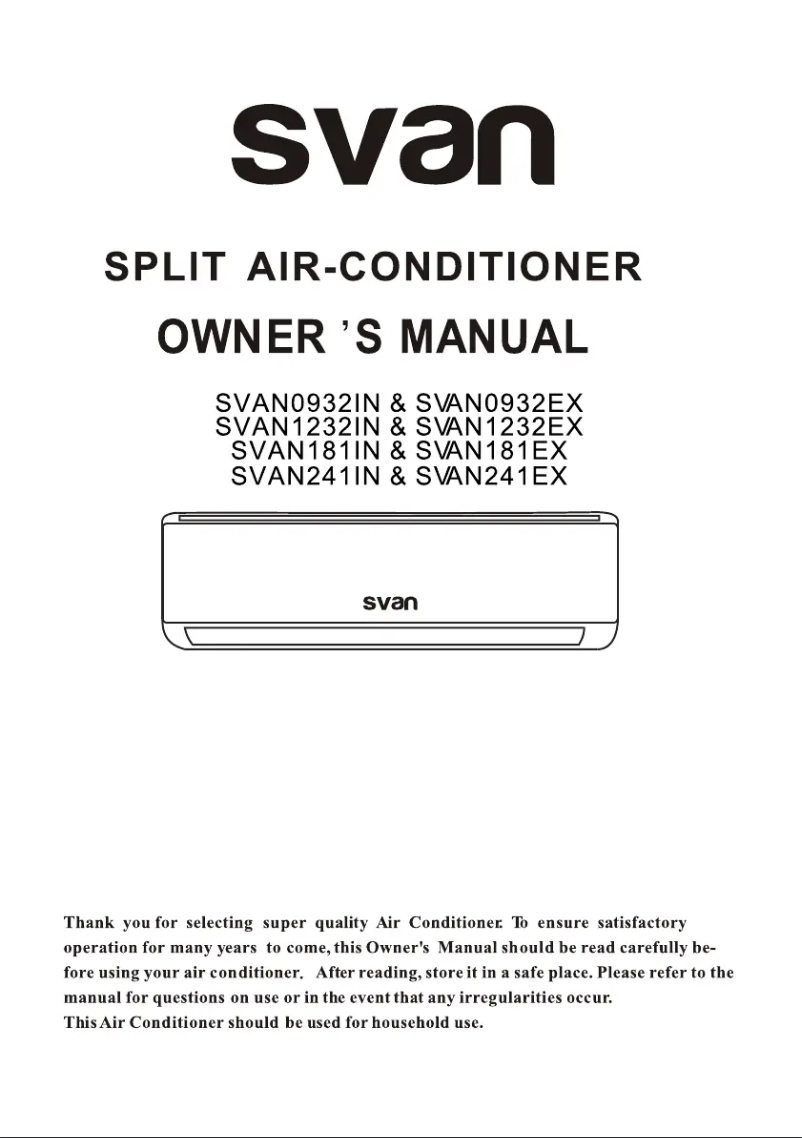Imagen de la primera página del manual del dispositivo SVAN181IN