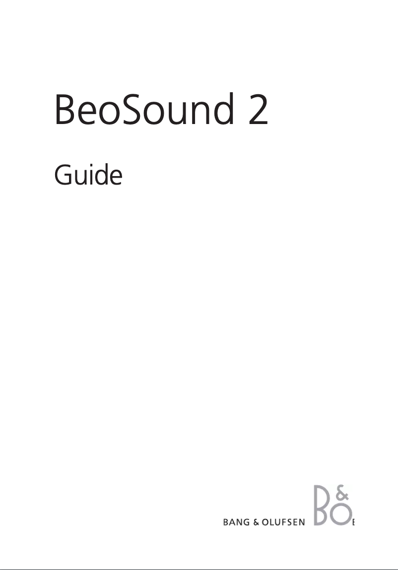Página nº 1 - Manual de usuario Bang & Olufsen BeoSound 2