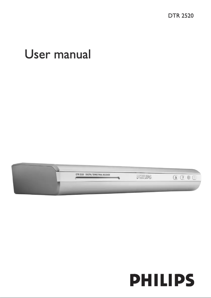 Imagen de la primera página del manual del dispositivo DTR2520
