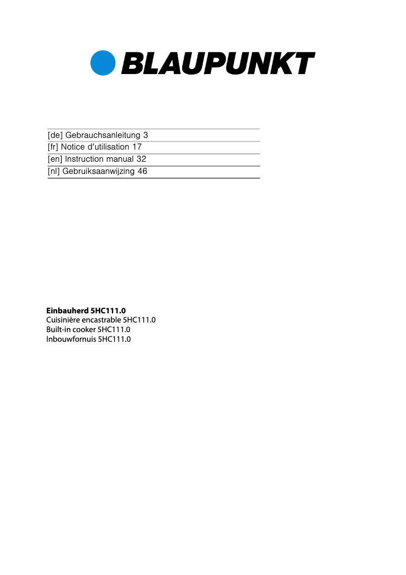 Imagen de la primera página del manual del dispositivo 5HC11150