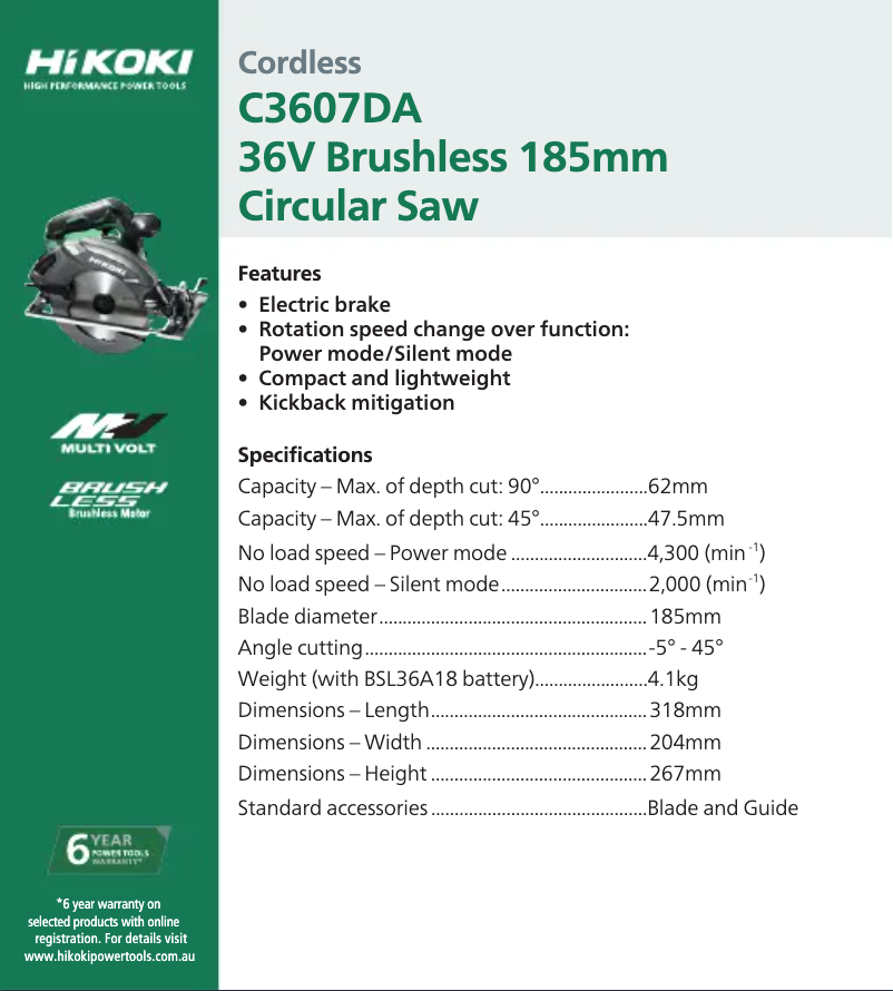 Imagen de la primera página del manual del dispositivo C3607DA