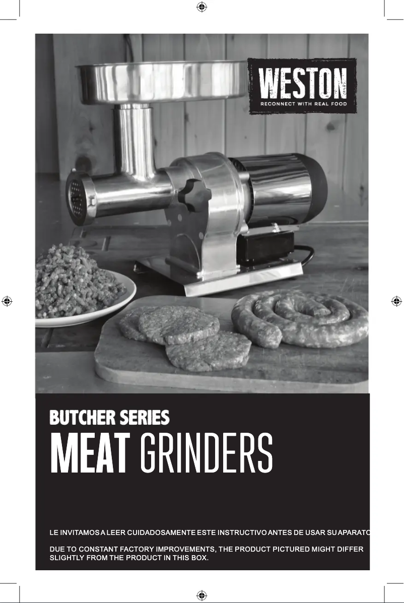 Imagen de la primera página del manual del dispositivo Butcher Series 09-0801-W