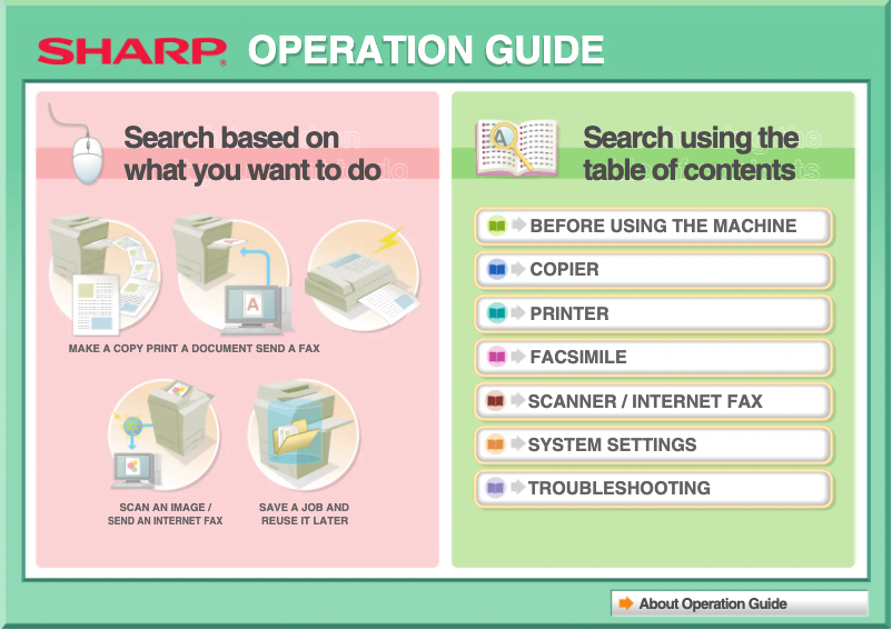 Página 1 del manual Manual de usuario Sharp DX-C310