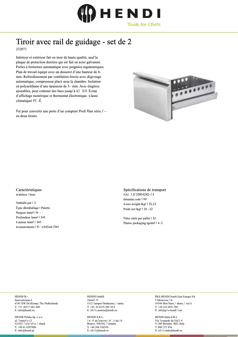 Página 1 del manual Ficha técnica Arktic 232071