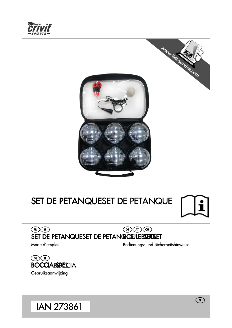 Página nº 1 - Manual de usuario Crivit IAN 273861