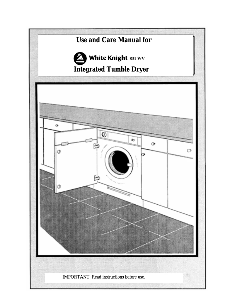 Imagen de la primera página del manual del dispositivo 831WV