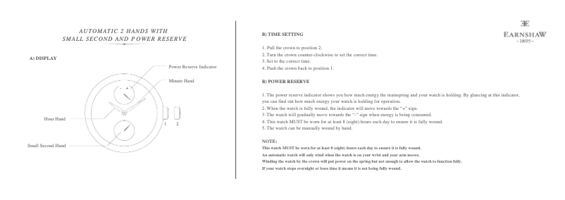 Página 1 del manual Manual de usuario Earnshaw Flinders ES-8080-03