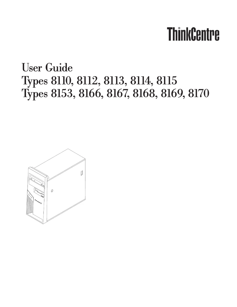 Página nº 1 - Manual de usuario Lenovo ThinkCentre 8114