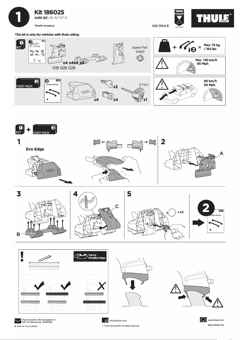 Imagen de la primera página del manual del dispositivo Kit 186025