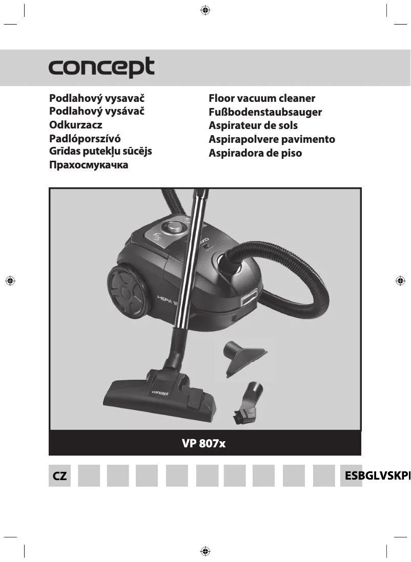 Página 1 del manual Manual de usuario Concept VP8076