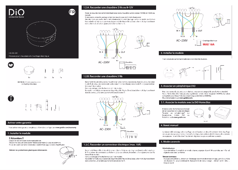 Imagen de la primera página del manual del dispositivo ED-TH-02