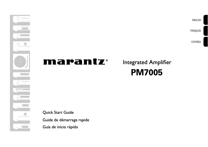 Página 1 del manual Guía de inicio rápido Marantz PM7005